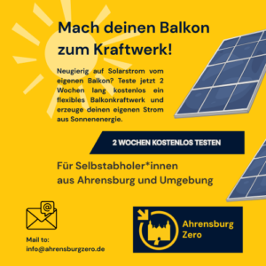 Information zum Verleih von Balkonkraftwerken